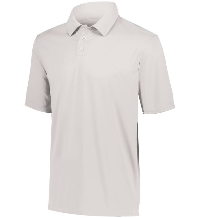 Augusta Sportswear Self-fabric Collar Youth Vital Polo Polyester 5018 White
