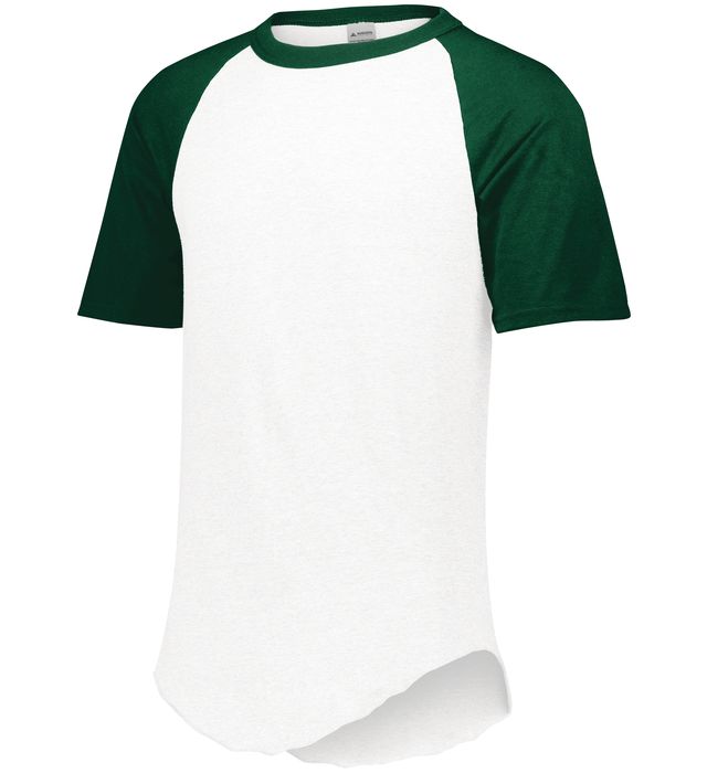 augusta-sportswear-short-sleeve-baseball-crew-neck-jersey-white-dark green