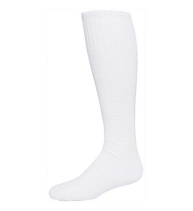 Augusta Sportswear Slightly Below the Knee Game Socks 6020 White