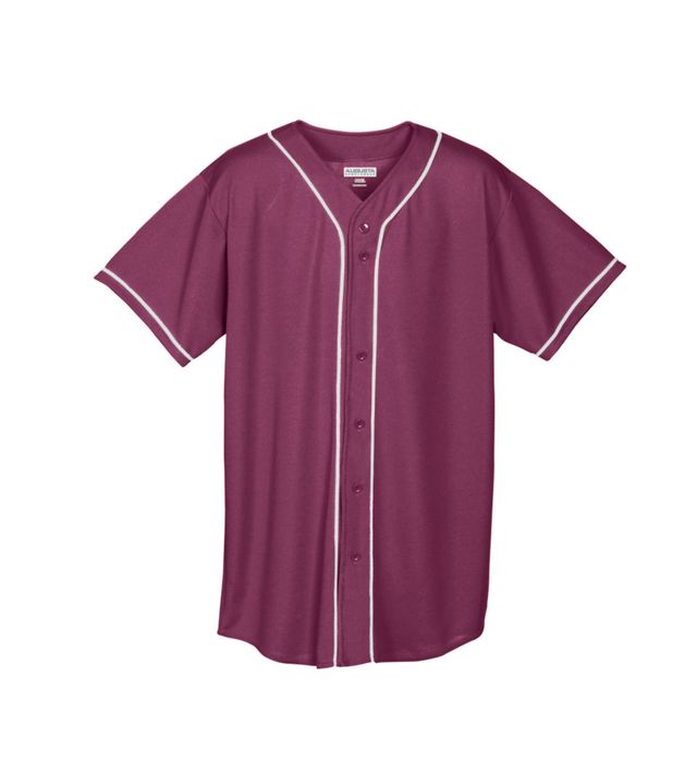augusta-sportswear-wicking-mesh-button-front-jersey-with-braid-trim-maroon-white