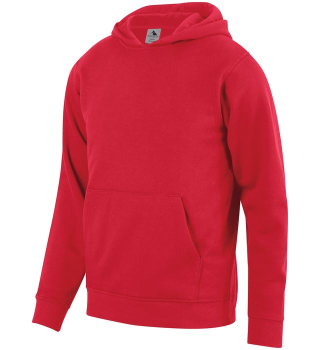 Augusta Sportswear Youth 60/40 Fleece Hoodie Polyester Blend 5415 Red