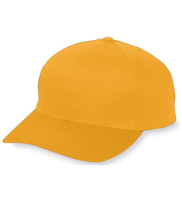 augusta-sportswear-youth-six-panel-cotton-twill-low-profile-cap-gold