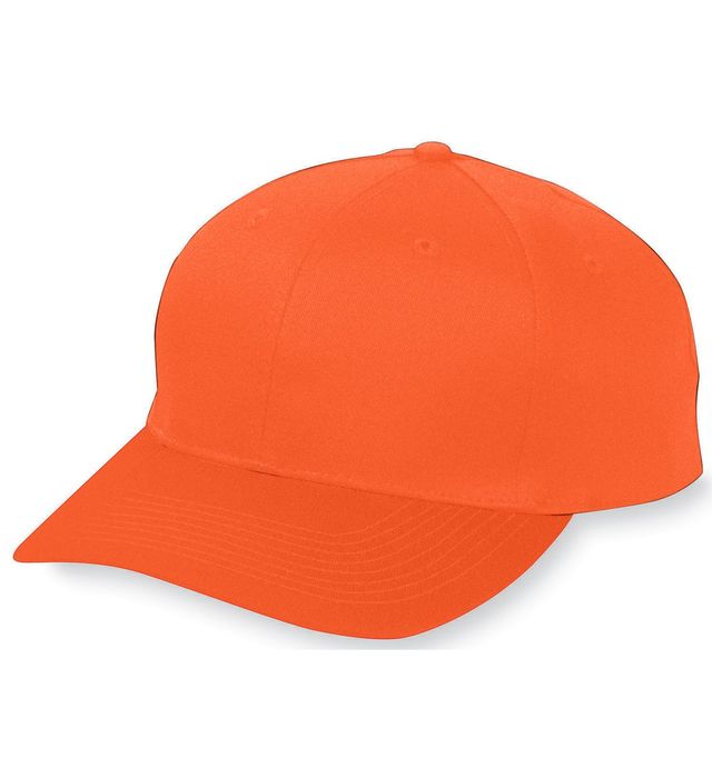 Augusta Sportswear Youth Six-Panel Cotton Twill Low-Profile Cap 6206 Orange