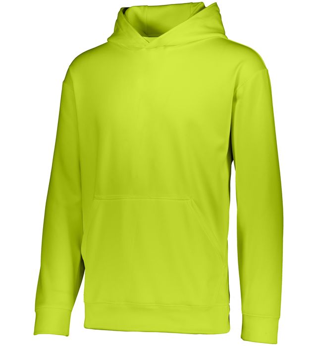 augusta-sportswear-youth-wicking-fleece-hoodie-lime
