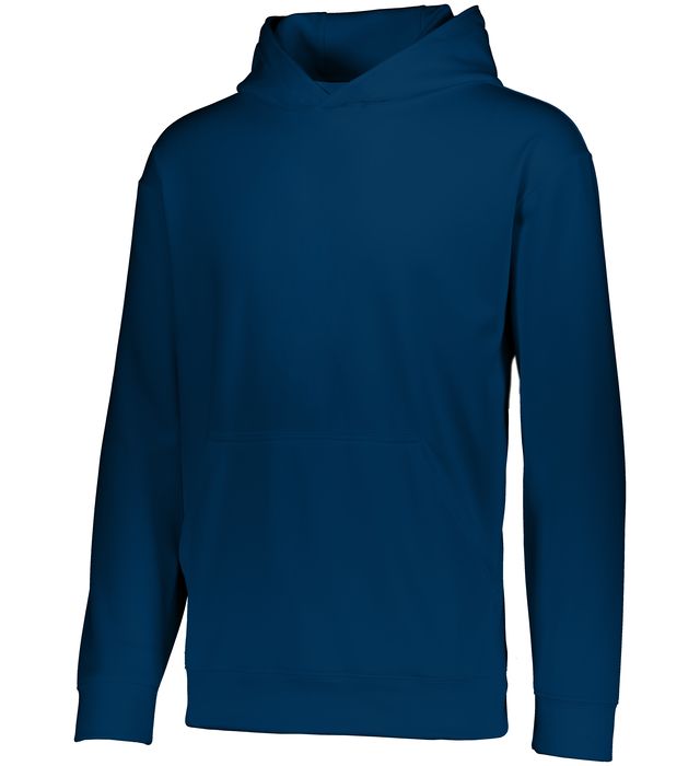 augusta-sportswear-youth-wicking-fleece-hoodie-navy