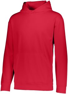 Augusta Sportswear Youth Wicking Fleece Hoodie Polyester 5506 Red