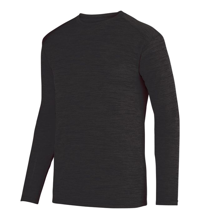 Augusta Sportwear Adult Polyester Heathered Moisture Wicking Long Sleeves 2903 Black