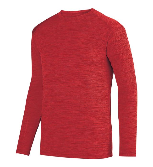 Augusta Sportwear Adult Polyester Heathered Moisture Wicking Long Sleeves 2903 Red