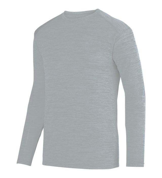 Augusta Sportwear Adult Polyester Heathered Moisture Wicking Long Sleeves 2903 Silver