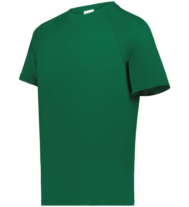 Augusta Sportwear Adult Polyester Moisture wicking Raglan Tee Shirt Dark Green