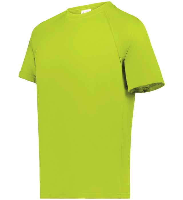 Augusta Sportwear Adult Polyester Moisture wicking Raglan Tee Shirt Lime