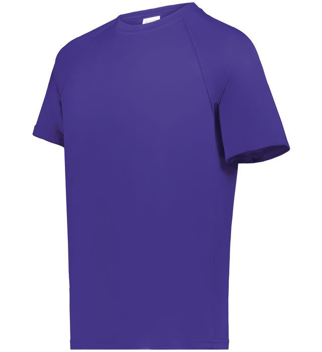 Augusta Sportwear Adult Polyester Moisture wicking Raglan Tee Shirt 2790 Purple