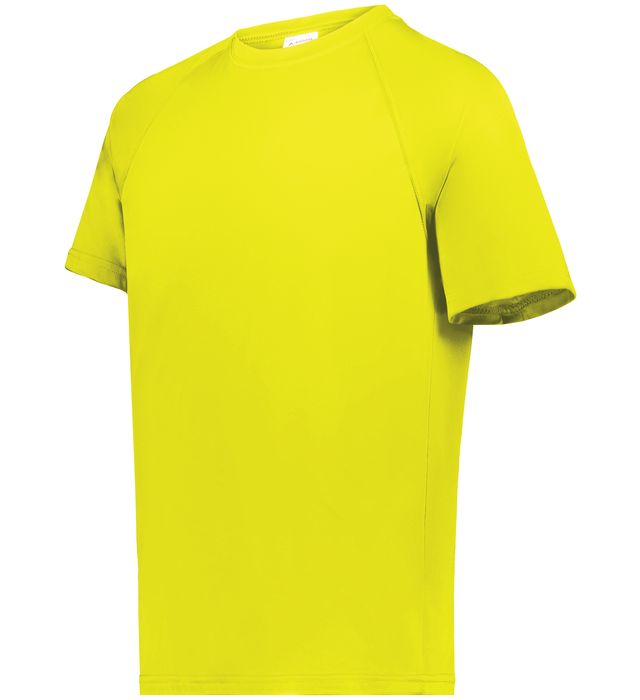 Augusta Sportwear Adult Polyester Moisture wicking Raglan Tee Shirt 2790 Safety Yellow
