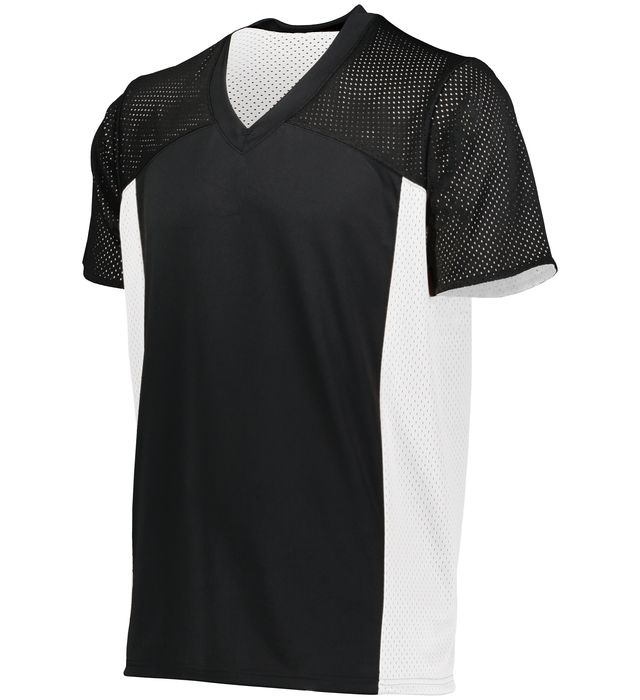 Augusta Sportwear Adult Polyester Sport Mesh Team Soccer Turnabout Jersey 264 Black/White