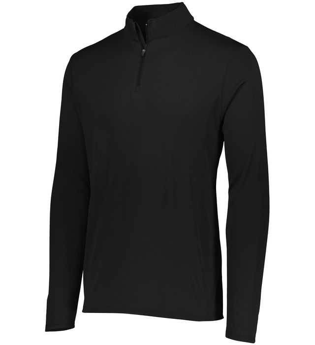 Augusta Sportwear Adult Polyester Wicking Go Team Player Quarter Zip Sweater 2785 Black