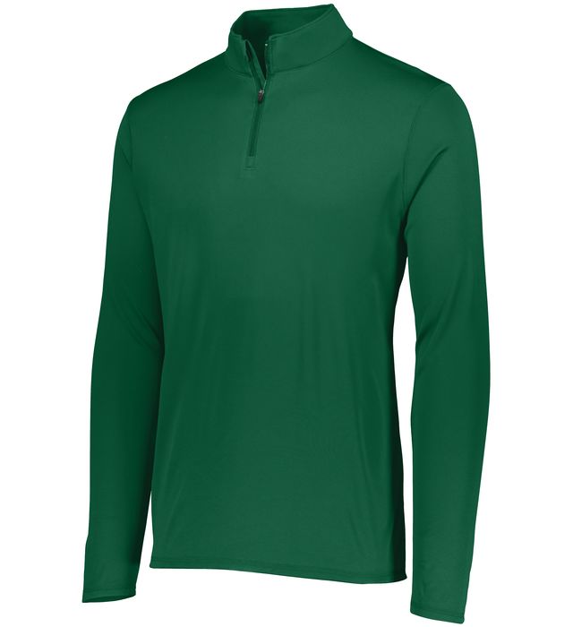 Augusta Sportwear Adult Polyester Wicking Go Team Player Quarter Zip Sweater 2785 Dark Green