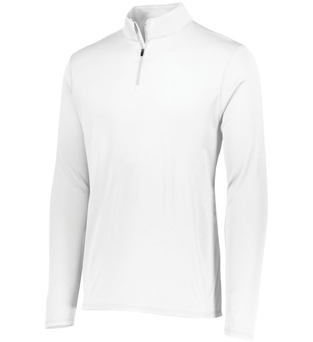 Augusta Sportwear Adult Polyester Wicking Go Team Player Quarter Zip Sweater 2785 White