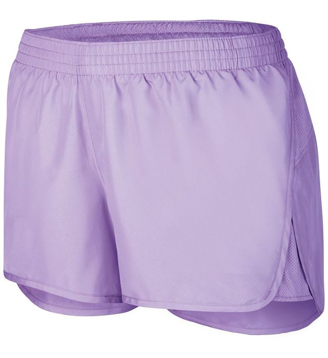 Augusta Sportwear Girls Polyester Mesh Low Rise Running Shorts 2431 Light Lavender