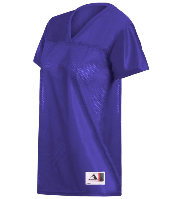 Augusta Sportwear Ladies Polyester tricot mesh V-neck Side vented Softball Shirt 250 Purple