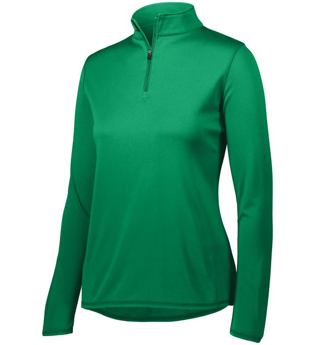 Augusta Sportwear Ladies Polyester Wicking Go Team Player Quarter Zip Sweater 2787 Kelly