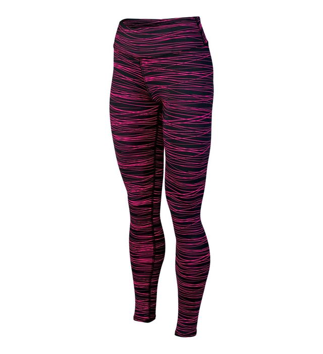 Augusta Sportwear Ladies Ultra Tight Fit Polyester Spandex Legwear 2630 Black/Pink Print