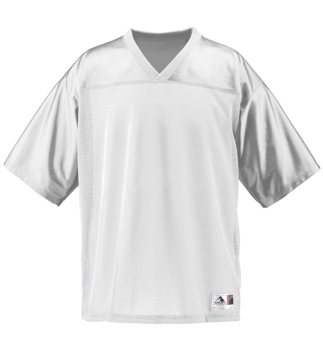 Augusta Sportwear Polyester dazzle fabric yoke Tricot Mesh Arena Jersey 257 White