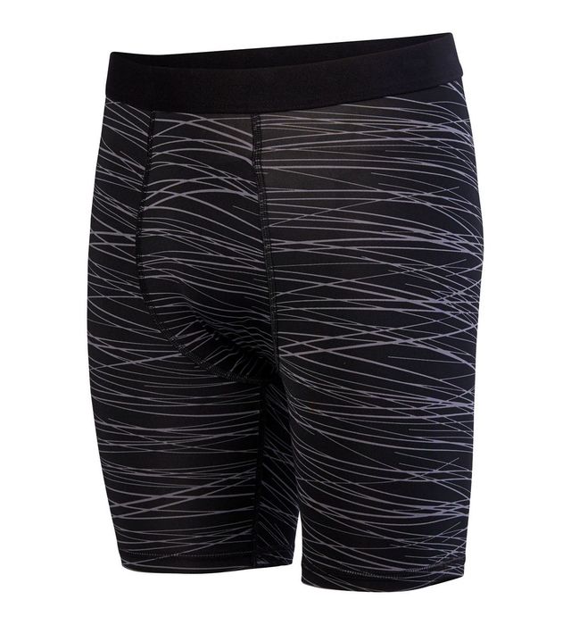 Augusta Sportwear Ultra Tight Fit Polyester Spandex Shorts 2615 Black/Graphite Print