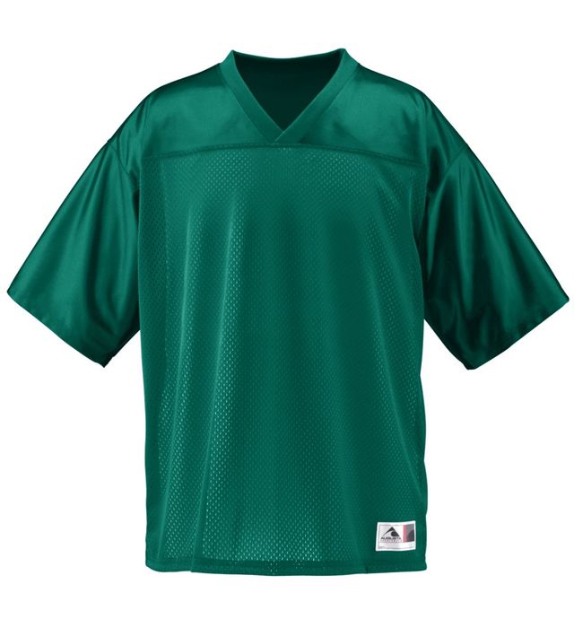 Augusta Sportwear Youth Polyester dazzle fabric yoke Tricot Mesh Arena Jersey 258 Dark Green