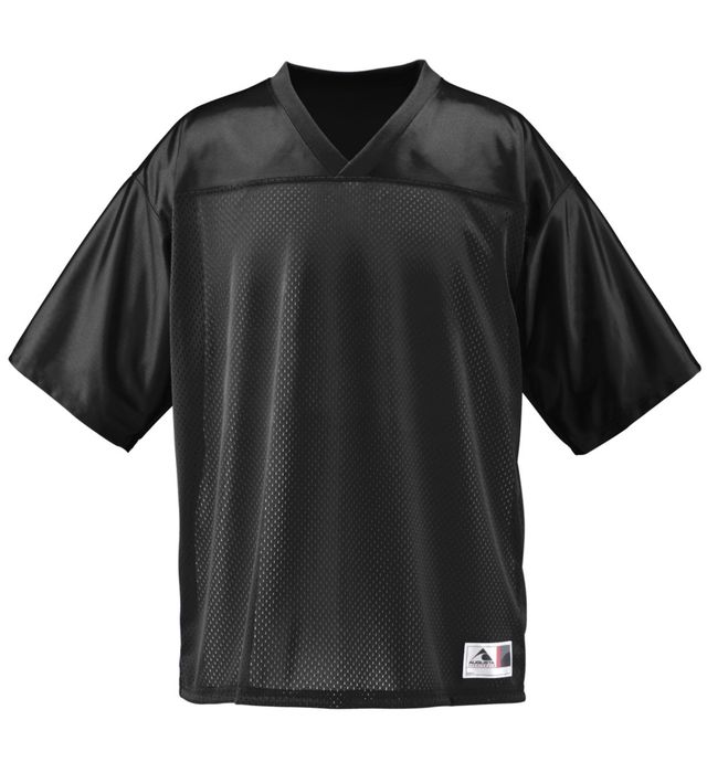 Augusta Sportwear Youth Polyester dazzle fabric yoke Tricot Mesh Arena Jersey 258 Black