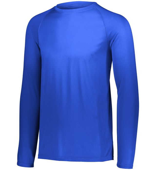 Augusta Sportwear Youth Polyester Moisture wicking Long Sleeve Tee Shirt 2796 Royal