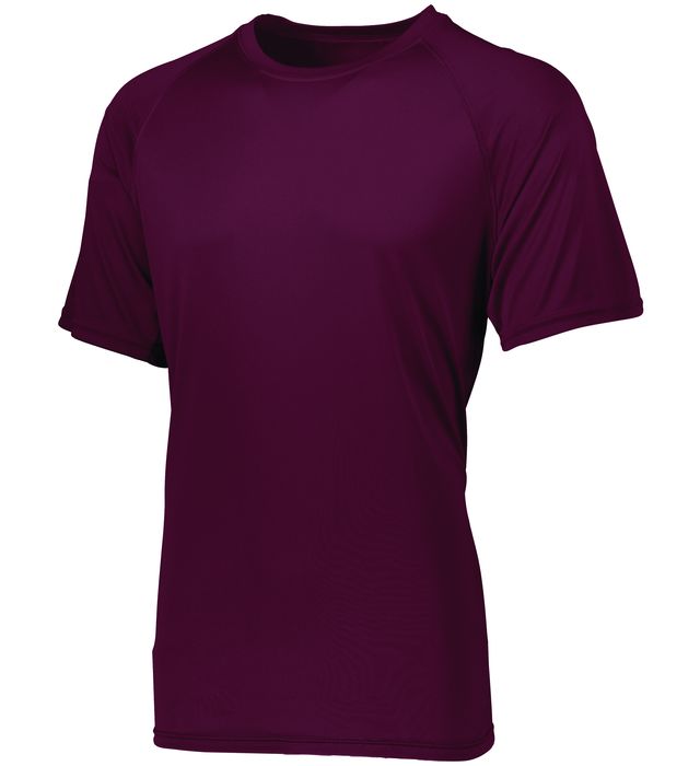 Augusta Sportwear Youth Polyester Moisture wicking Raglan Tee Shirt 2791 Maroon (HIw)