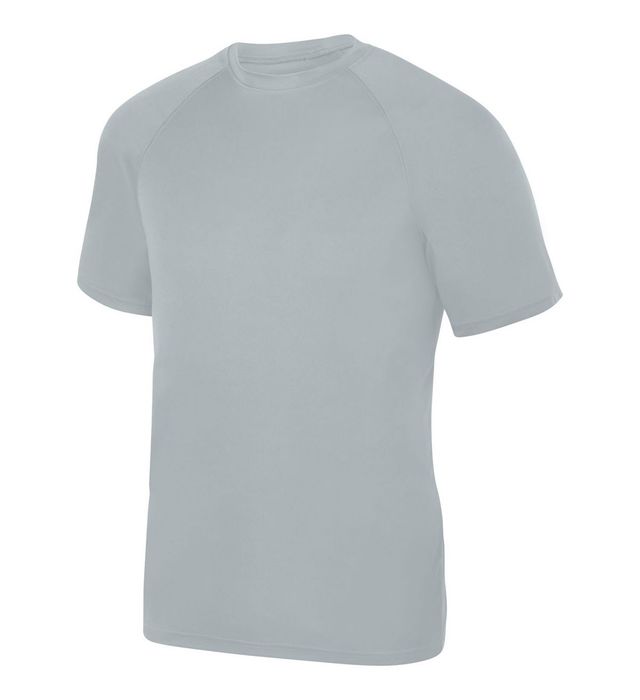 Augusta Sportwear Youth Polyester Moisture wicking Raglan Tee Shirt 2791 Silver