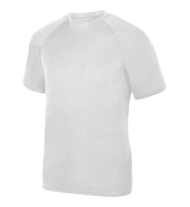 Augusta Sportwear Youth Polyester Moisture wicking Raglan Tee Shirt 2791 White