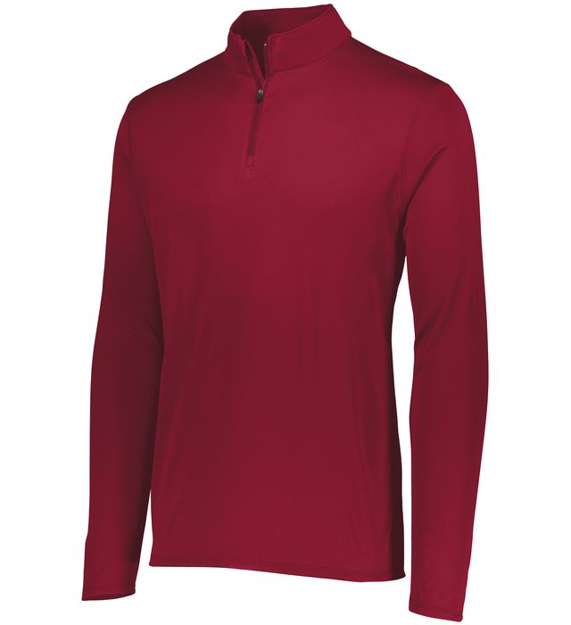 Augusta Sportwear Youth Polyester Wicking Go Team Player Quarter Zip Sweater 2786 Cardinal