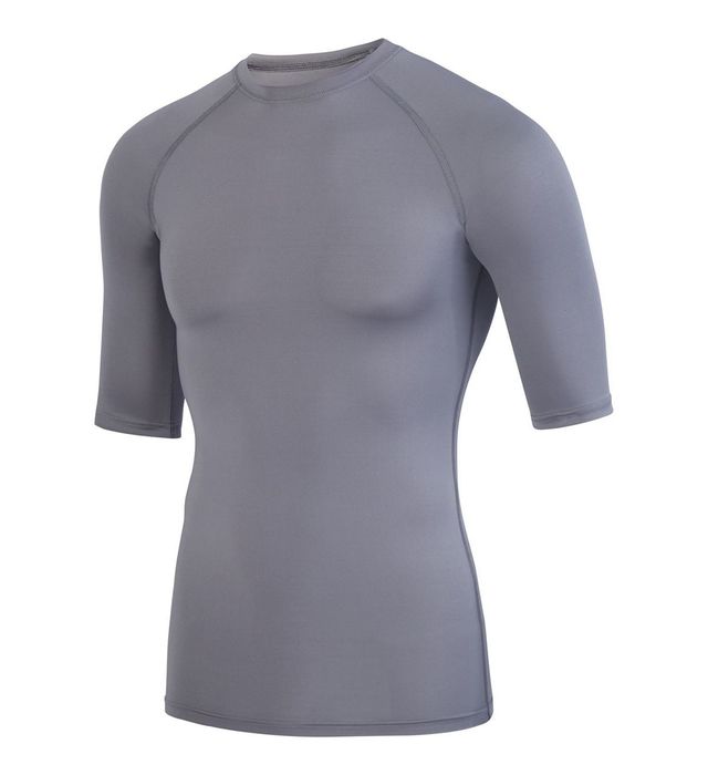 Augusta Sportwear Ultra Tight Fit Polyester Spandex Knit Half Sleeve Shirt 2606 Graphite