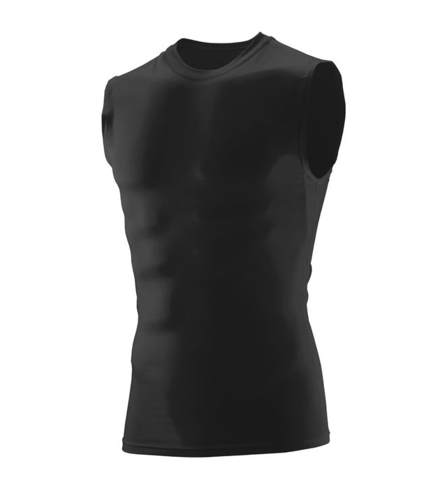 Augusta Youth Sportwear Ultra Tight Fit Polyester Spandex Knit Sleeveless Shirt 2603 Black