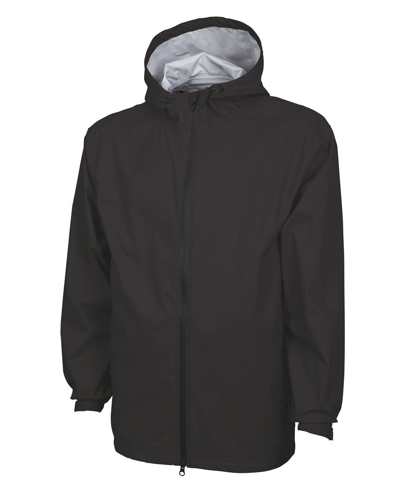 Black Charles Rive Apparl 9680 Men’s Watertown Nylon Full-Zip Jacket