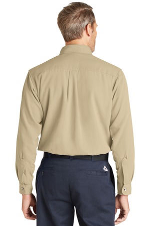 bulwark-cooltouch-2-ress-uniform-shirt-khaki-back-view