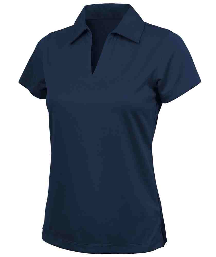 Charles River Apparel Style 2213 Women's Smooth Knit Solid Wicking Polo Navy