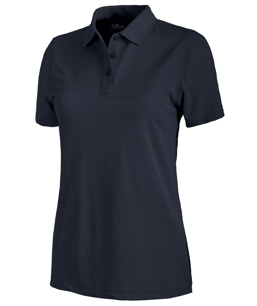 Charles River Apparel Style 2516 Women’s Shadow Stripe Polo Navy