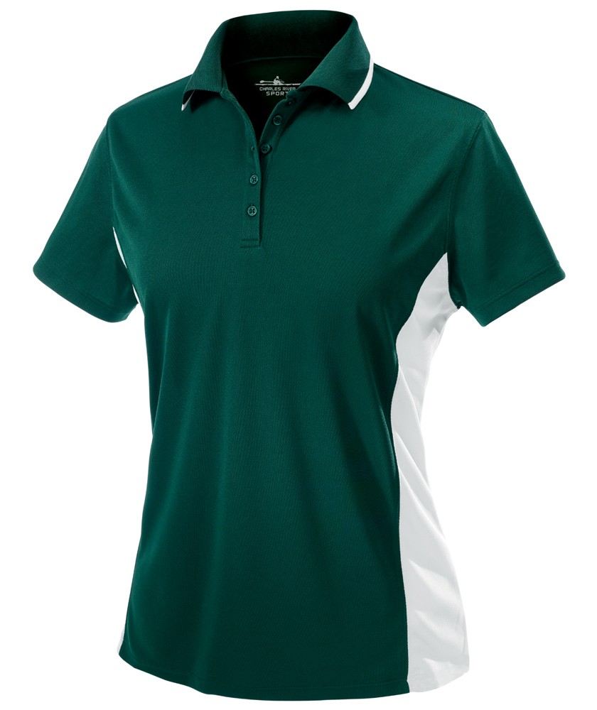 Charles River Apparel Style 2810 Women’s Color Blocked Wicking Polo 3
