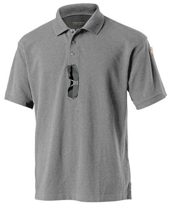 Charles River Apparel 3045 Mens Allegiance Polo Shirt – Heather Grey