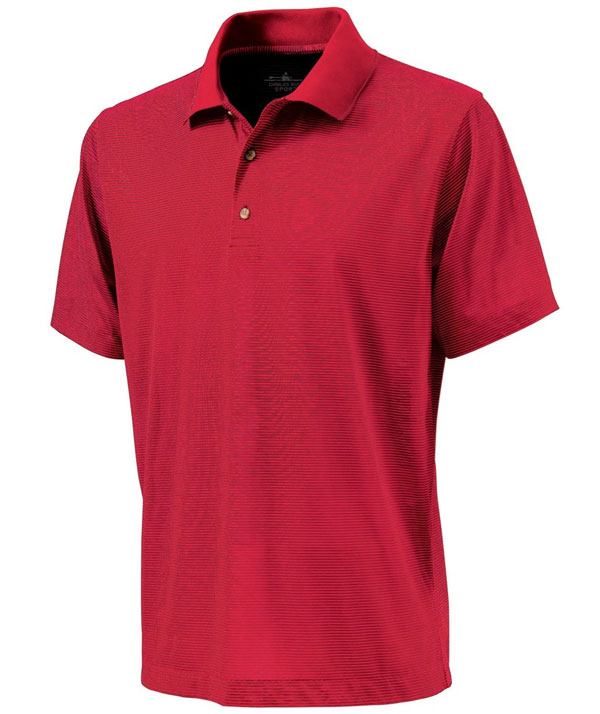 Charles River Apparel 3160 Mens Microstripe Polo Shirt - Red