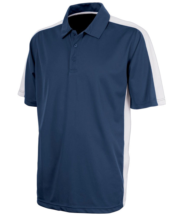 Charles River Apparel 3315 Mens Micropique Wicking Polo Shirt Navy White
