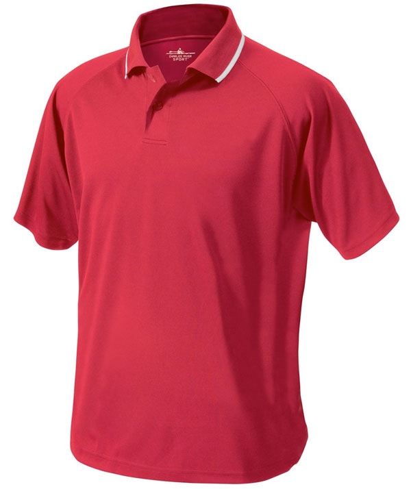 Charles River Apparel 3811 Mens Classic Wicking Polo Shirt Red