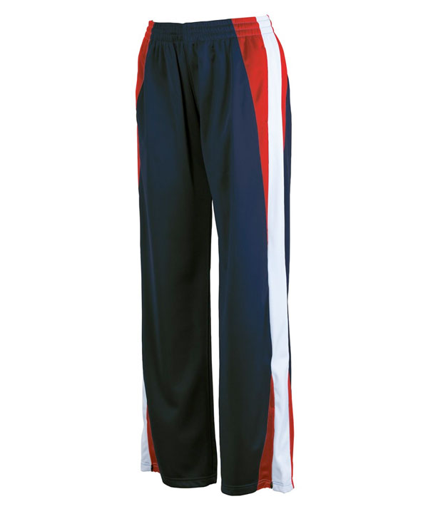 Charles River Apparel 4496 Girls Energy Pants Navy Red White