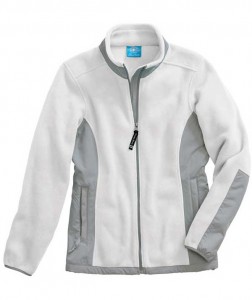 Charles River Apparel 5031 Women's Evolux Fleece Jacket - White/Grey