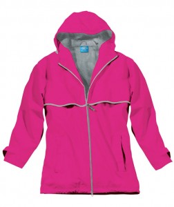 Charles River Apparel 5099 Women's New Englander Rain Jacket Hot Pink Reflective
