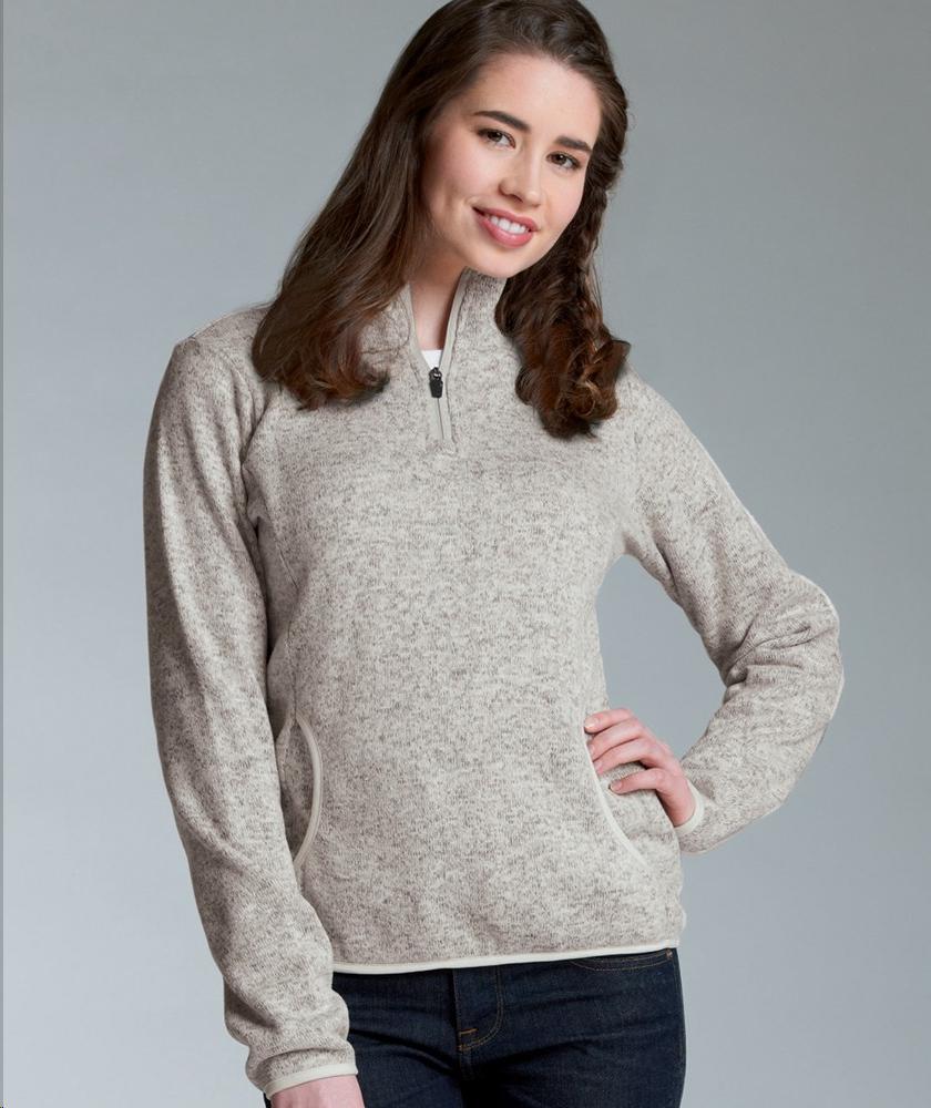 Charles River Apparel Style 5312 Women’s Heathered Fleece Pullover 1