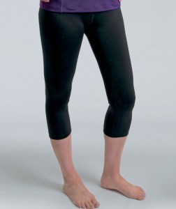 Charles River Apparel 5466 Women's Fitness Capri Spandex Leggings - Black Model